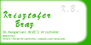 krisztofer braz business card